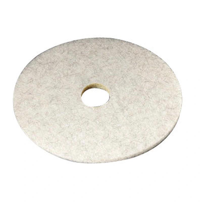 3M Natural Blend 20 in. Dia. Non-Woven Natural/Polyester Fiber Floor Polishing Pad White (Pack of 5)