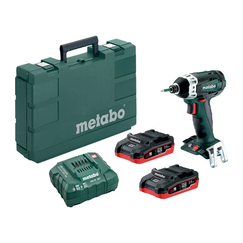 Metabo 18V SSD 1/4 in. Cordless Brushless Impact Wrench Kit (Battery & Charger)